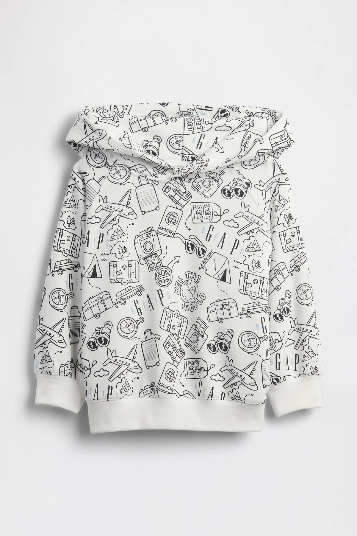 GAP X BÉIS Doodle Hoodie in Optic White