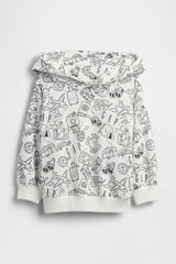 GAP X BÉIS Doodle Hoodie in Optic White