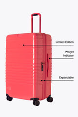 BÉIS x poppi The Large Check-In Roller in Glossy Fruit Punch